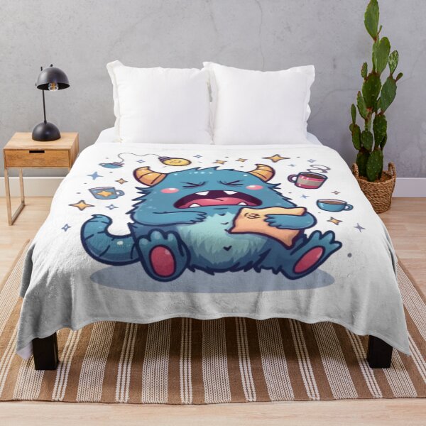 Item preview, Night Shift Monster Sticker | Cute Sleepy Monster Night Worker Design designed and sold by Stylestickers55.
