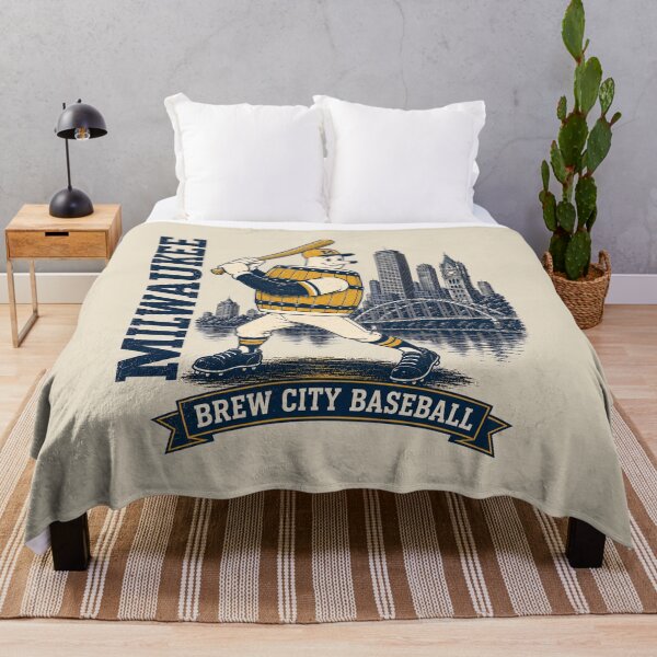 Item preview, Milwaukee Brew City Baseball Vintage Barrelman, Retro Wisconsin Baseball Skyline Tee designed and sold by GhostDawgs.