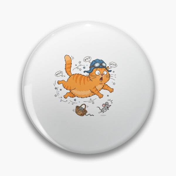 Item preview, Funny Flying Orange Cat With Pilot Hat designed and sold by Owcomm.