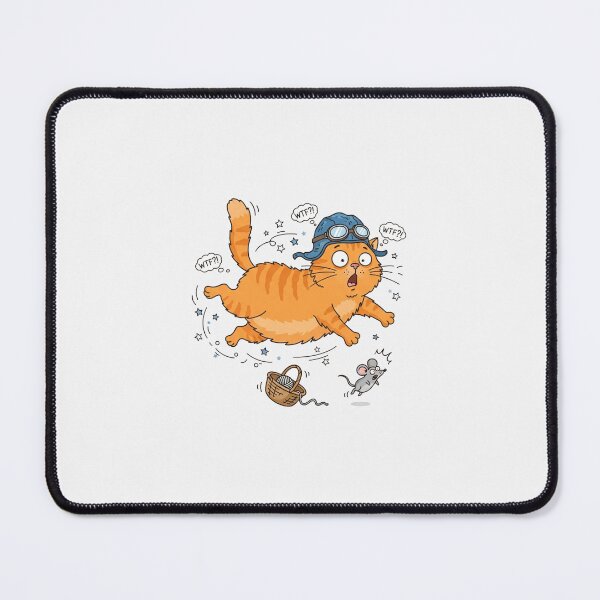Item preview, Funny Flying Orange Cat With Pilot Hat designed and sold by Owcomm.