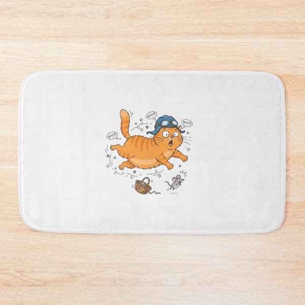 Item preview, Funny Flying Orange Cat With Pilot Hat designed and sold by Owcomm.
