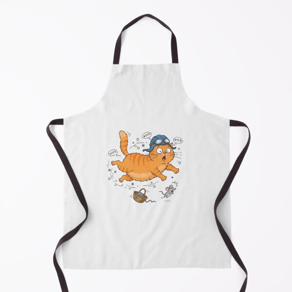 Item preview, Funny Flying Orange Cat With Pilot Hat designed and sold by Owcomm.