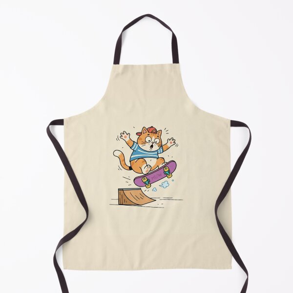 Item preview, Cute Orange Cat Doing Skateboard Tricks designed and sold by Owcomm.