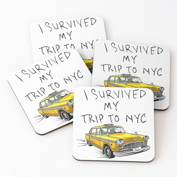 Item preview, I Survived My Trip To NYC Funny Vintage Yellow Taxi Travel designed and sold by Phil Ben.