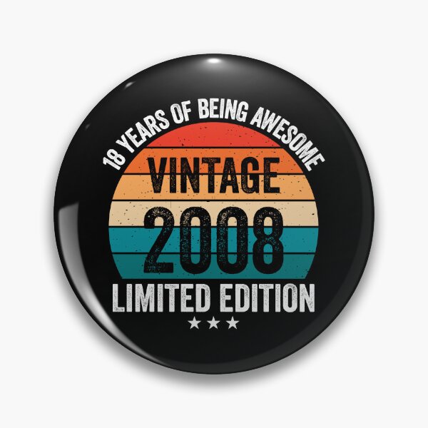 Item preview, Vintage 2008 18 Years Of Being Awesome 18th Birthday Retro Sunset designed and sold by IsDesignHub.