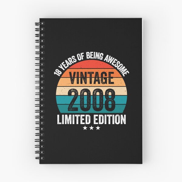 Item preview, Vintage 2008 18 Years Of Being Awesome 18th Birthday Retro Sunset designed and sold by IsDesignHub.