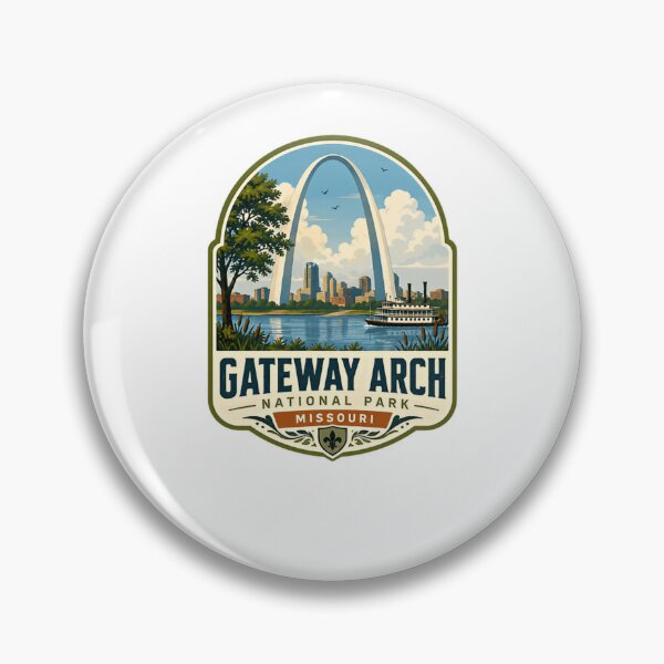 Item preview, Gateway Arch National Park Missouri St Louis Landmark Travel Souvenir designed and sold by Simsimah26Parks.
