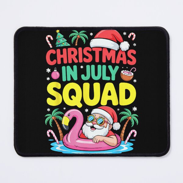 Item preview, Christmas In July Squad Funny Summer Santa Flamingo Tropical Holiday Party designed and sold by Phil Ben.