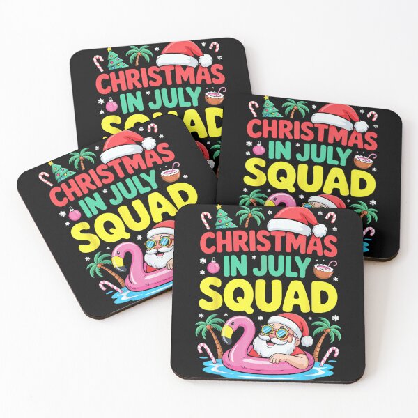 Item preview, Christmas In July Squad Funny Summer Santa Flamingo Tropical Holiday Party designed and sold by Phil Ben.