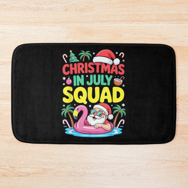 Item preview, Christmas In July Squad Funny Summer Santa Flamingo Tropical Holiday Party designed and sold by Phil Ben.