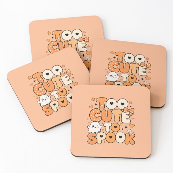 Item preview, Too Cute To Spook Kawaii Halloween Typography | BankshopTH designed and sold by BankshopTH.