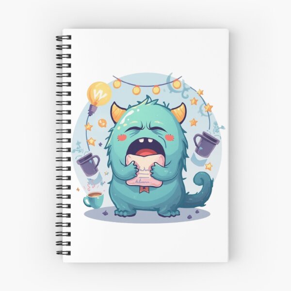 Item preview, Night Shift Monster | Funny Sleepy Creature Kawaii Sticker designed and sold by Stylestickers55.