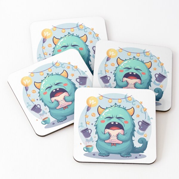 Item preview, Night Shift Monster | Funny Sleepy Creature Kawaii Sticker designed and sold by Stylestickers55.
