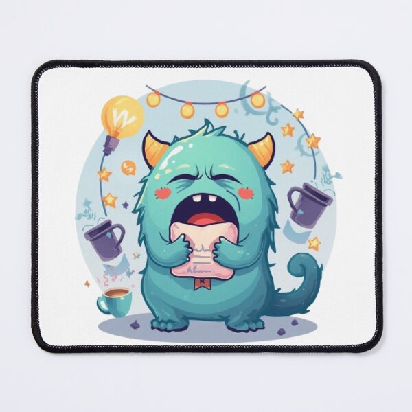 Item preview, Night Shift Monster | Funny Sleepy Creature Kawaii Sticker designed and sold by Stylestickers55.
