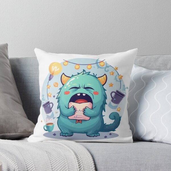 Item preview, Night Shift Monster | Funny Sleepy Creature Kawaii Sticker designed and sold by Stylestickers55.