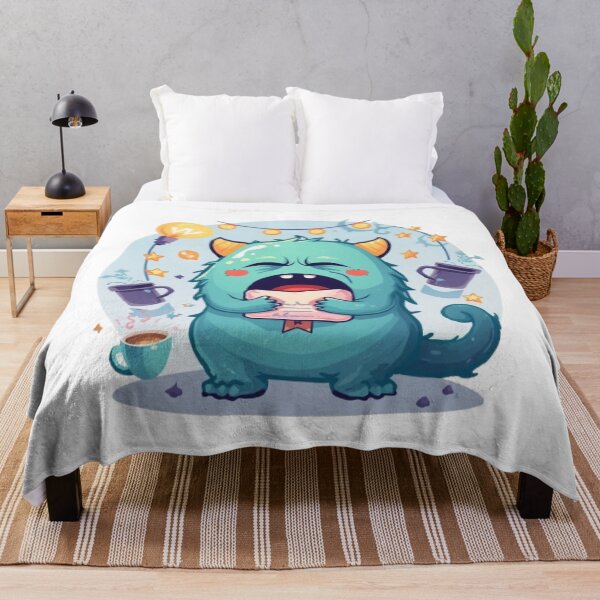 Item preview, Night Shift Monster | Funny Sleepy Creature Kawaii Sticker designed and sold by Stylestickers55.