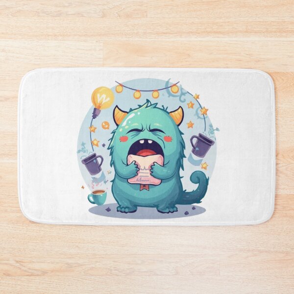 Item preview, Night Shift Monster | Funny Sleepy Creature Kawaii Sticker designed and sold by Stylestickers55.
