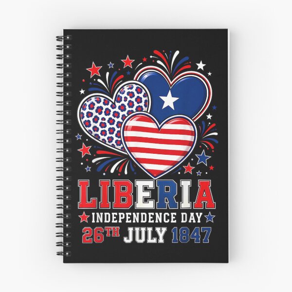 Item preview, Liberia Independence Day Patriotic Hearts National Pride Celebration July Twenty Sixth designed and sold by Phil Ben.