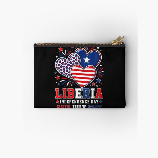 Item preview, Liberia Independence Day Patriotic Hearts National Pride Celebration July Twenty Sixth designed and sold by Phil Ben.