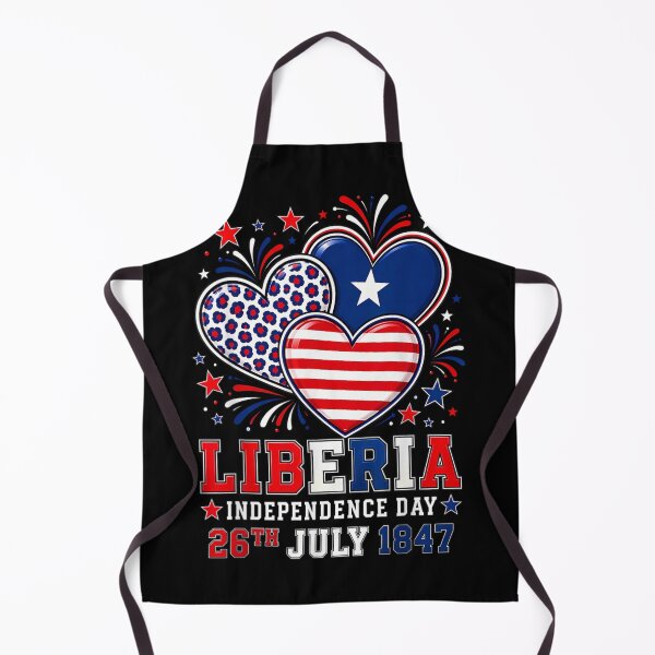 Item preview, Liberia Independence Day Patriotic Hearts National Pride Celebration July Twenty Sixth designed and sold by Phil Ben.