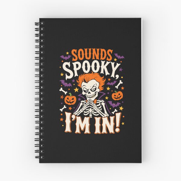 Item preview, Sounds Spooky I'm In Red Hair Skeleton Funny Halloween Saying  designed and sold by alenaz.
