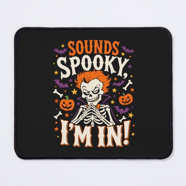 Item preview, Sounds Spooky I'm In Red Hair Skeleton Funny Halloween Saying  designed and sold by alenaz.