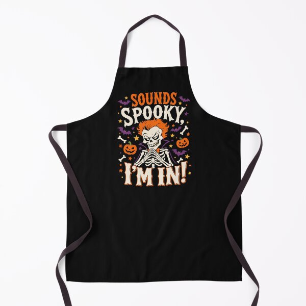 Item preview, Sounds Spooky I'm In Red Hair Skeleton Funny Halloween Saying designed and sold by alenaz.