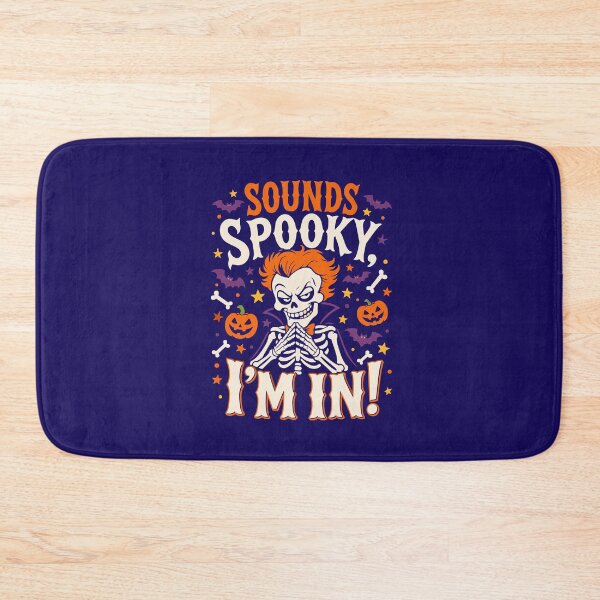 Item preview, Sounds Spooky I'm In Red Hair Skeleton Funny Halloween Saying  designed and sold by alenaz.