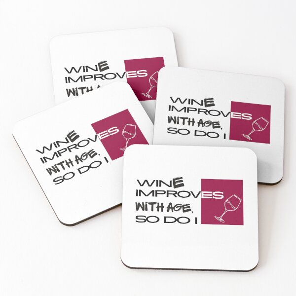 Item preview, Wine Improves With Age, I Improve With Wine | Funny Wine Lover Quote Shirt designed and sold by luckyhue.