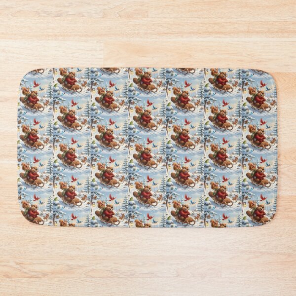 Item preview, Happy Beaver Adventures – Snowy Sled Adventure designed and sold by Clothes With Smiling Animals Walt Gral.