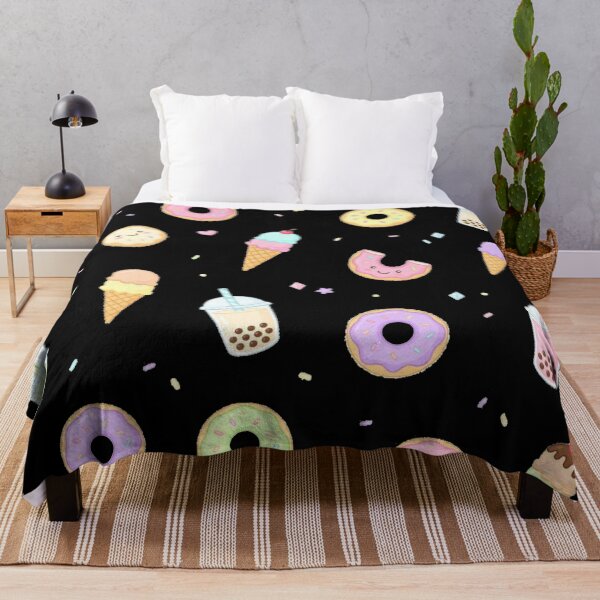Item preview, Kawaii Desserts Pattern - Frosted Donuts Ice Cream & Boba Tea designed and sold by Dabis26.