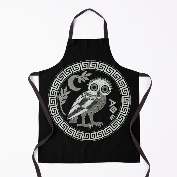 Item preview, Owl of Athena (white on black) designed and sold by JacquiTaylorArt.