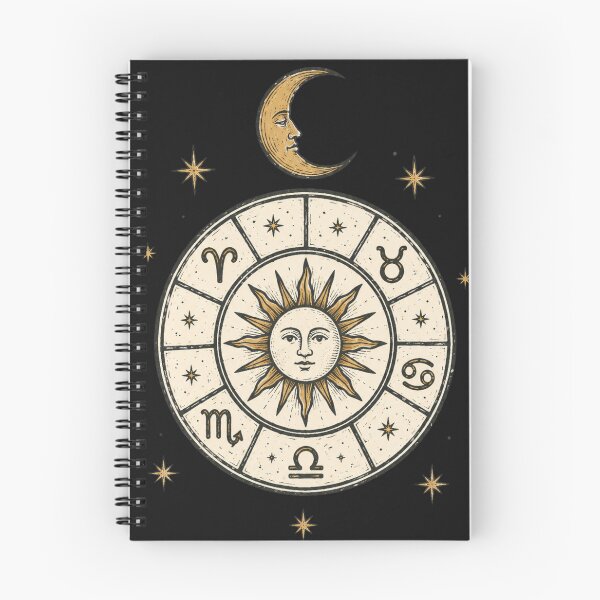 Item preview, Vintage Celestial Zodiac Sun Moon Astrology Wheel designed and sold by TSshirtShoppe.