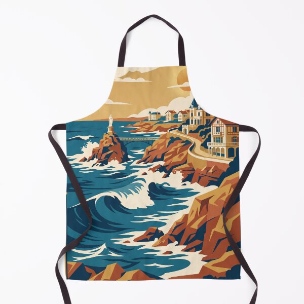 Item preview, Biarritz France Vintage Travel Poster designed and sold by Bomax121.