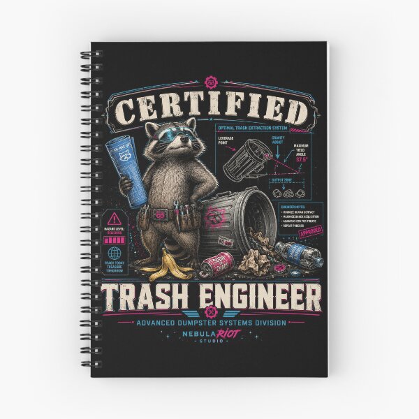Item preview, Certified Trash Engineer designed and sold by NebulaRiotStudio.