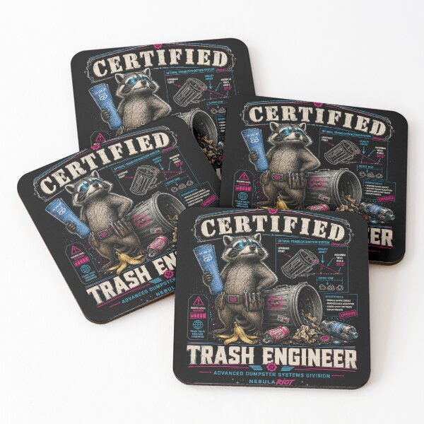 Item preview, Certified Trash Engineer designed and sold by NebulaRiotStudio.