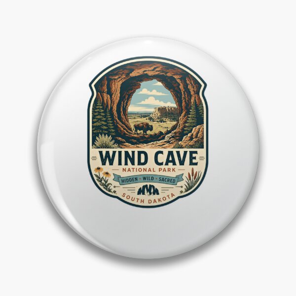 Item preview, Wind Cave National Park Hidden Wild Sacred South Dakota Travel Adventure designed and sold by Simsimah26Parks.