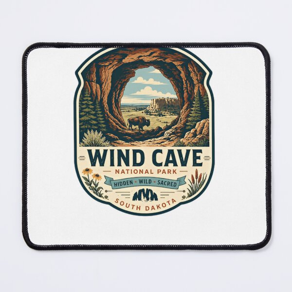 Item preview, Wind Cave National Park Hidden Wild Sacred South Dakota Travel Adventure designed and sold by Simsimah26Parks.