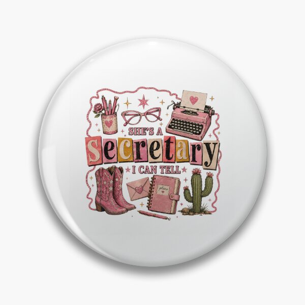 Item preview, She's A Secretary I Can Tell Funny Office Cowgirl Western Style designed and sold by Chaya Reid.