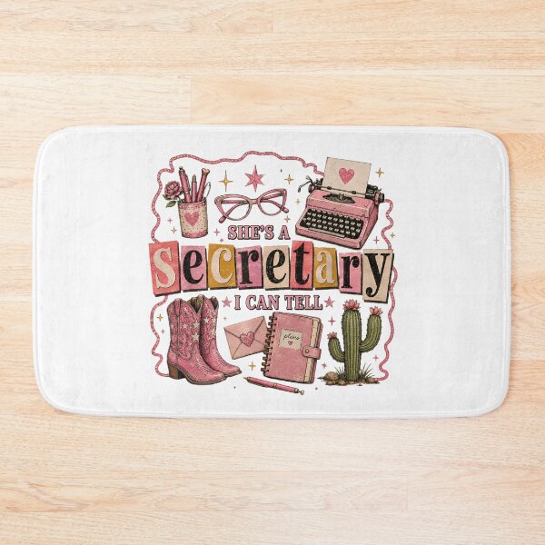 Item preview, She's A Secretary I Can Tell Funny Office Cowgirl Western Style designed and sold by Chaya Reid.