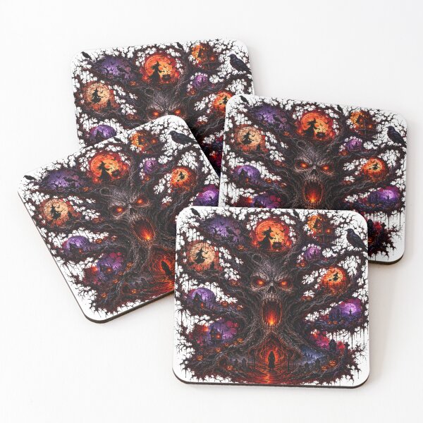 Item preview, Gothic Halloween Skull Tree – Dark Fantasy Witch, Ravens and Haunted Graveyard designed and sold by Limitless expressions - wear your mindset .