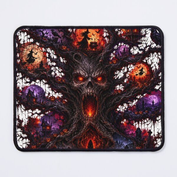 Item preview, Gothic Halloween Skull Tree – Dark Fantasy Witch, Ravens and Haunted Graveyard designed and sold by Limitless expressions - wear your mindset .