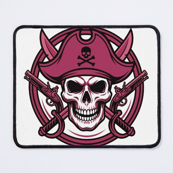 Item preview, Pink Pirate Skull designed and sold by Creative Owlet.