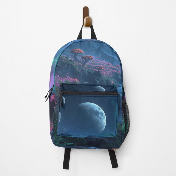 Item preview, Galactic Moonflower Alien Fantasy Landscape designed and sold by Luminous Wilds.
