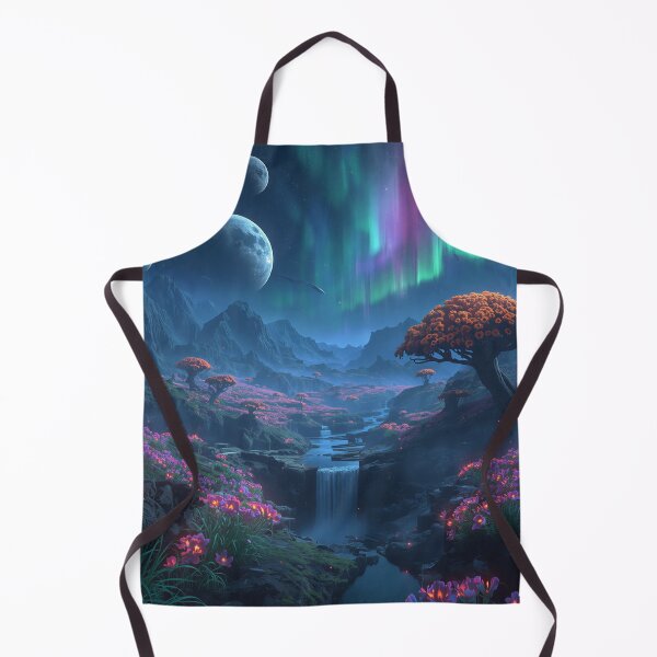 Item preview, Galactic Moonflower Alien Fantasy Landscape designed and sold by Luminous Wilds.