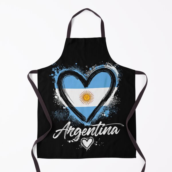 Item preview, Argentina Flag Heart Patriotic National Pride Distressed Brush Stroke Love designed and sold by Chaya Reid.