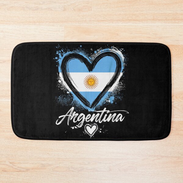 Item preview, Argentina Flag Heart Patriotic National Pride Distressed Brush Stroke Love designed and sold by Chaya Reid.