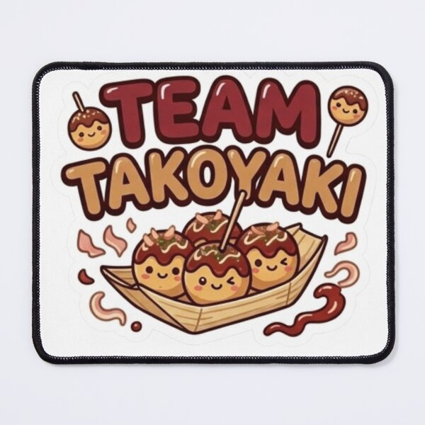 Item preview, Team Takoyaki-Cute Kawaii Team Foods - Laptop & Suitcase Stickers designed and sold by asumintjapan1.