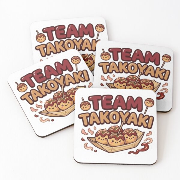Item preview, Team Takoyaki-Cute Kawaii Team Foods - Laptop & Suitcase Stickers designed and sold by asumintjapan1.