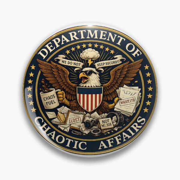 Item preview, Department of Chaotic Affairs Funny Office Humor designed and sold by Stikaro.